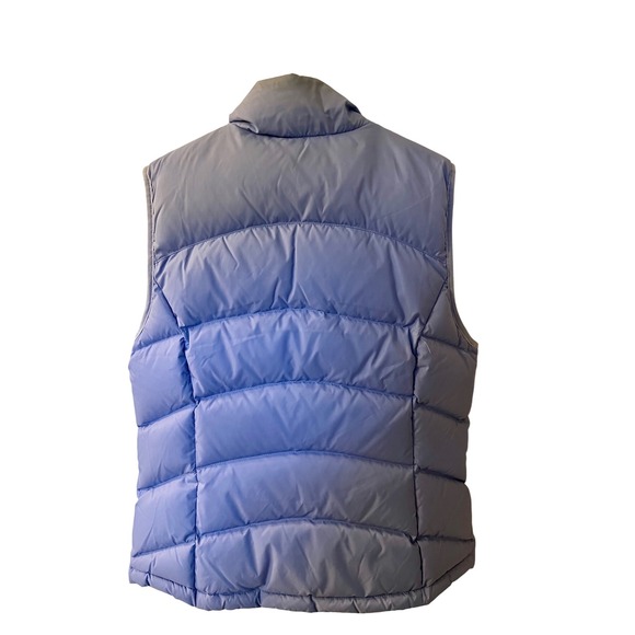 LL Bean Womens Down Puffer Vest Periwinkle Blue Quilted Lightweight Medium - Picture 2 of 6